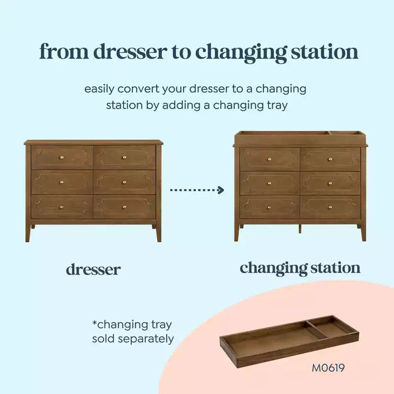 daVinci Chloe Regency 6-Drawer Dresser