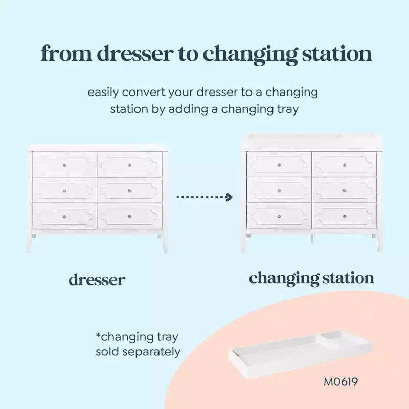 daVinci Chloe Regency 6-Drawer Dresser