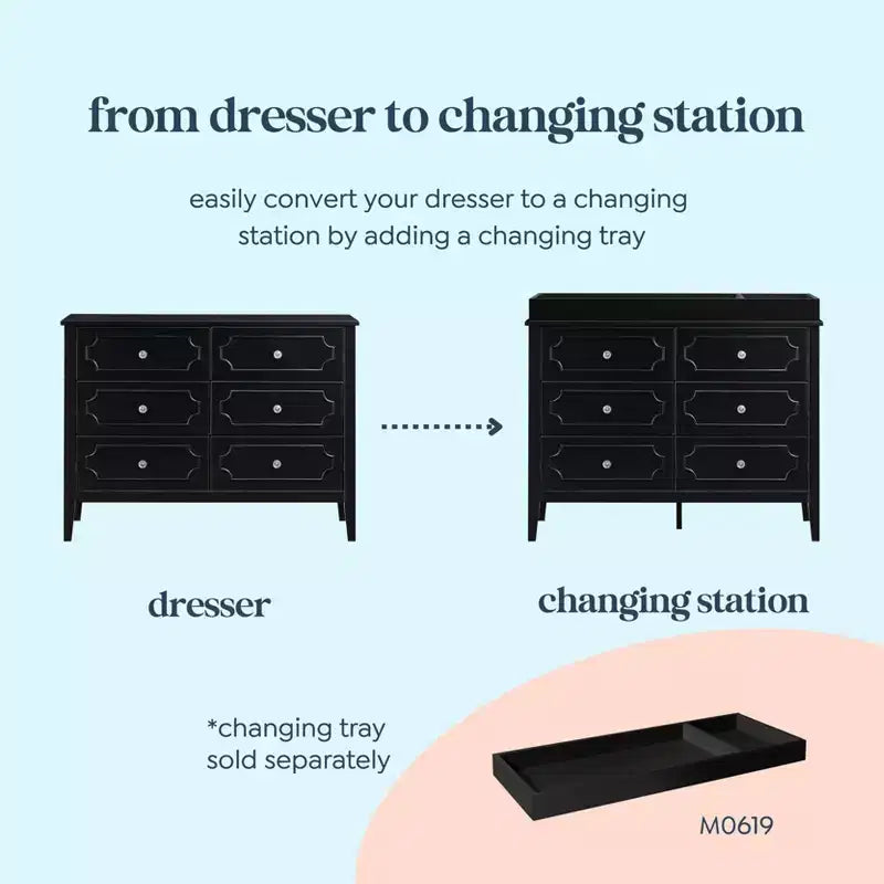 daVinci Chloe Regency 6-Drawer Dresser