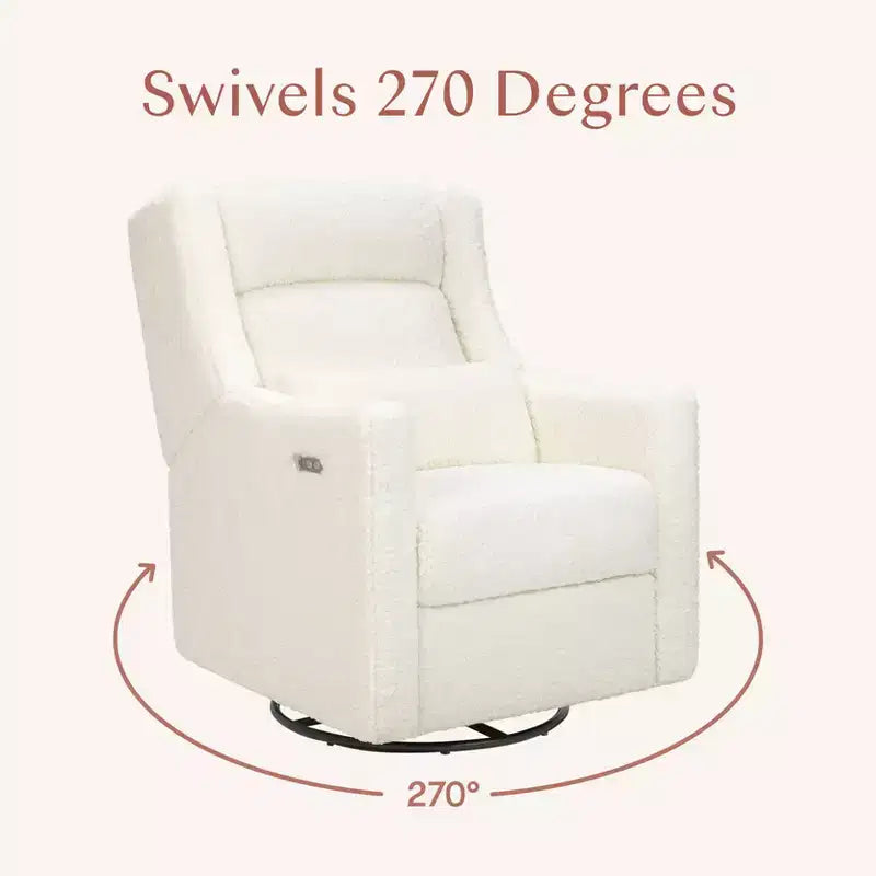 Babyletto Kiwi Plus Power Recliner and Swivel Glider with Power Adjustable Headrest and USB Port