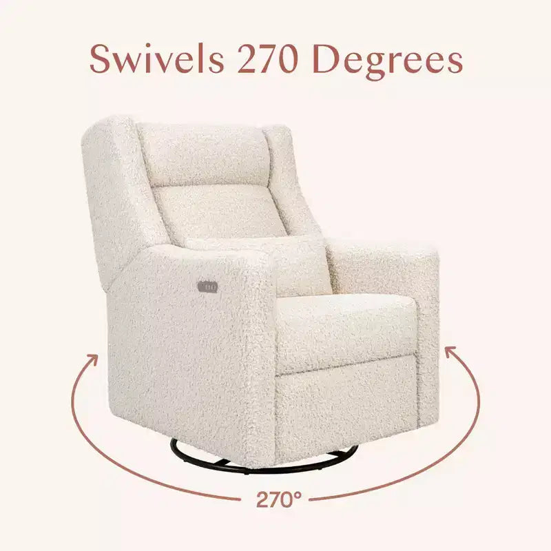 Babyletto Kiwi Plus Power Recliner and Swivel Glider with Power Adjustable Headrest and USB Port