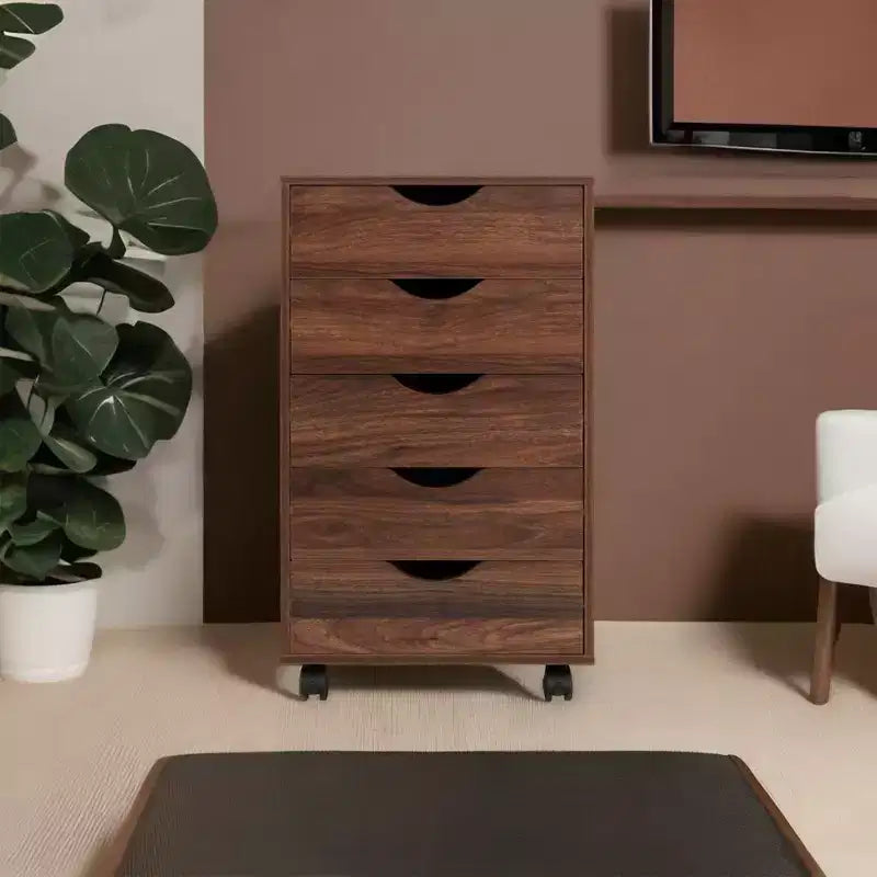 Home Imports Emporium Office File Storage Cabinet with Durable Drawers and Mobile Wheels 5 to 9 Drawer Options for Home & Office Organization