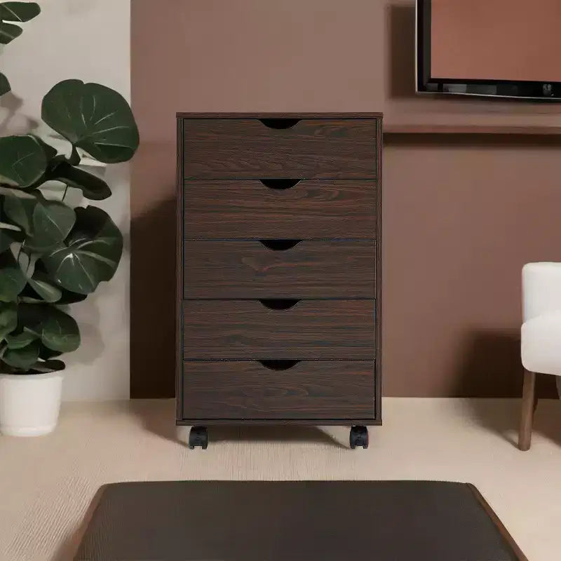 Home Imports Emporium Office File Storage Cabinet with Durable Drawers and Mobile Wheels 5 to 9 Drawer Options for Home & Office Organization