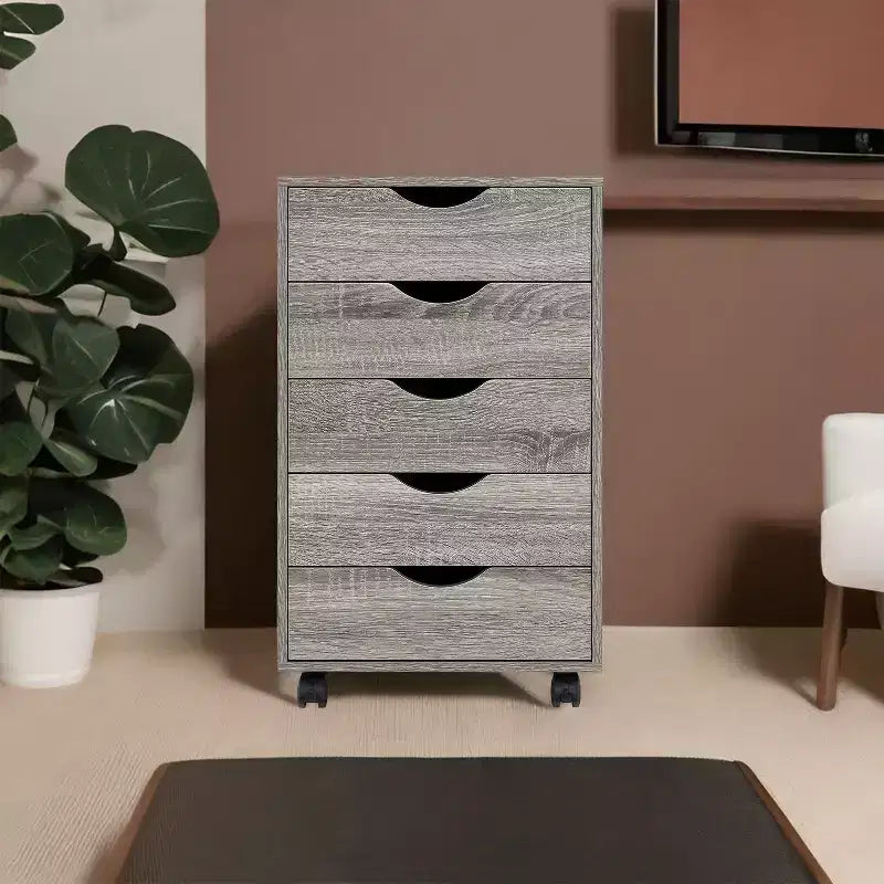 Home Imports Emporium Office File Storage Cabinet with Durable Drawers and Mobile Wheels 5 to 9 Drawer Options for Home & Office Organization