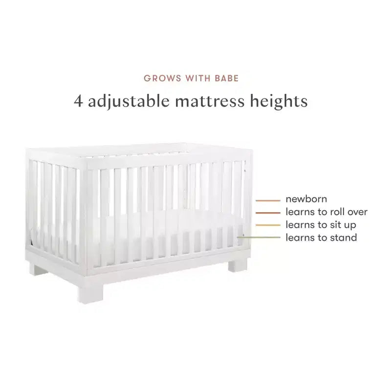 Babyletto Modo 3-in-1 Convertible Crib with Toddler Bed Conversion Kit