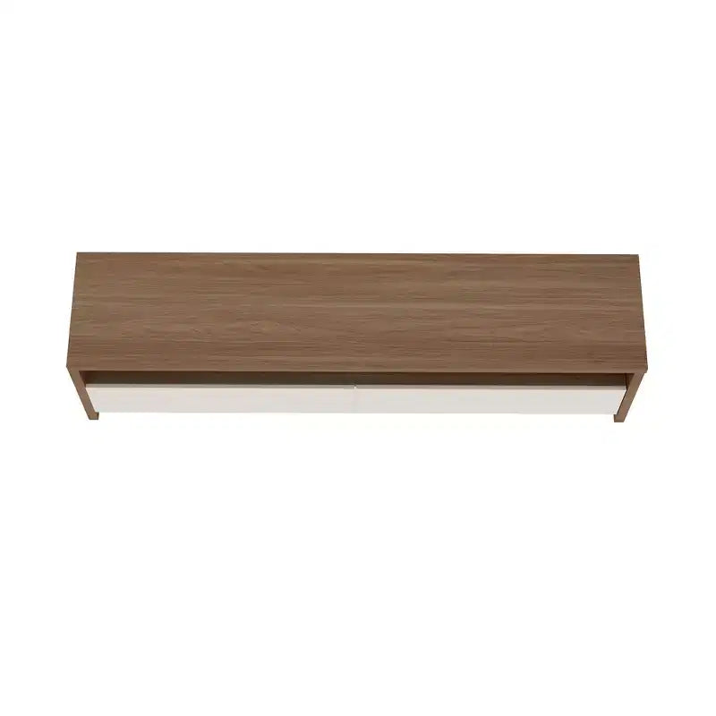 GDFStudio Darien 70 Contemporary TV Stand with 2 Drawers and Open Shelves