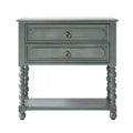 Jerardo 30 Tall 2-Drawer End Table with Built-in Charging Outlets|ARTFUL LIVING DESIGNS