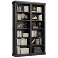 74.5 Tall Bookshelf with Double Storage, Extra Wide Bookshelf, 6-Tier Double Wide Book Shelf w/ 12 Cubbies, for Livingroom Library