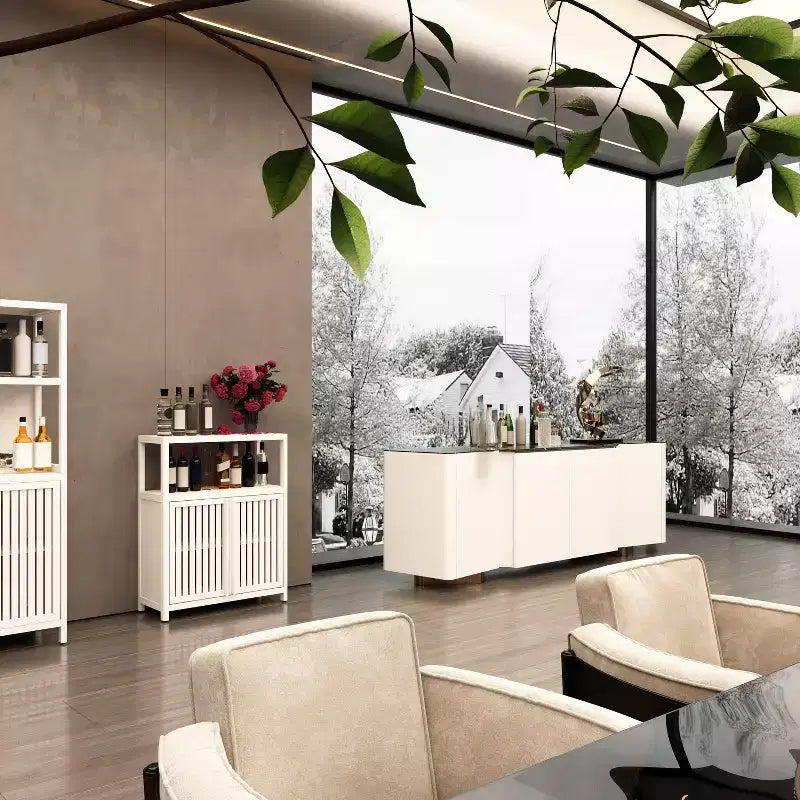 Large Capacity Bamboo Storage Cabinet Furniture for Bathroom Living Room Bathroom Bamboo Storage Cabinet with Shelves