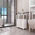 Large Capacity Bamboo Storage Cabinet Furniture for Bathroom Living Room Bathroom Bamboo Storage Cabinet with Shelves