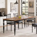 Farmhouse Kitchen TablRectangular Dining Table for 6,. for Party, Big Family,
