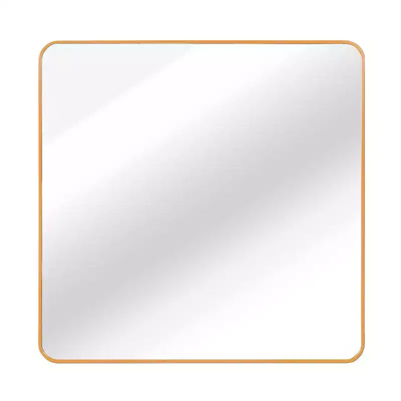 MAYEERTY Metal Framed Square Bathroom Mirror for Wall