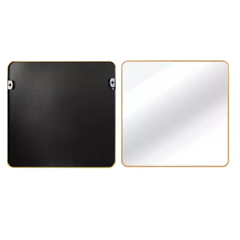 MAYEERTY Metal Framed Square Bathroom Mirror for Wall
