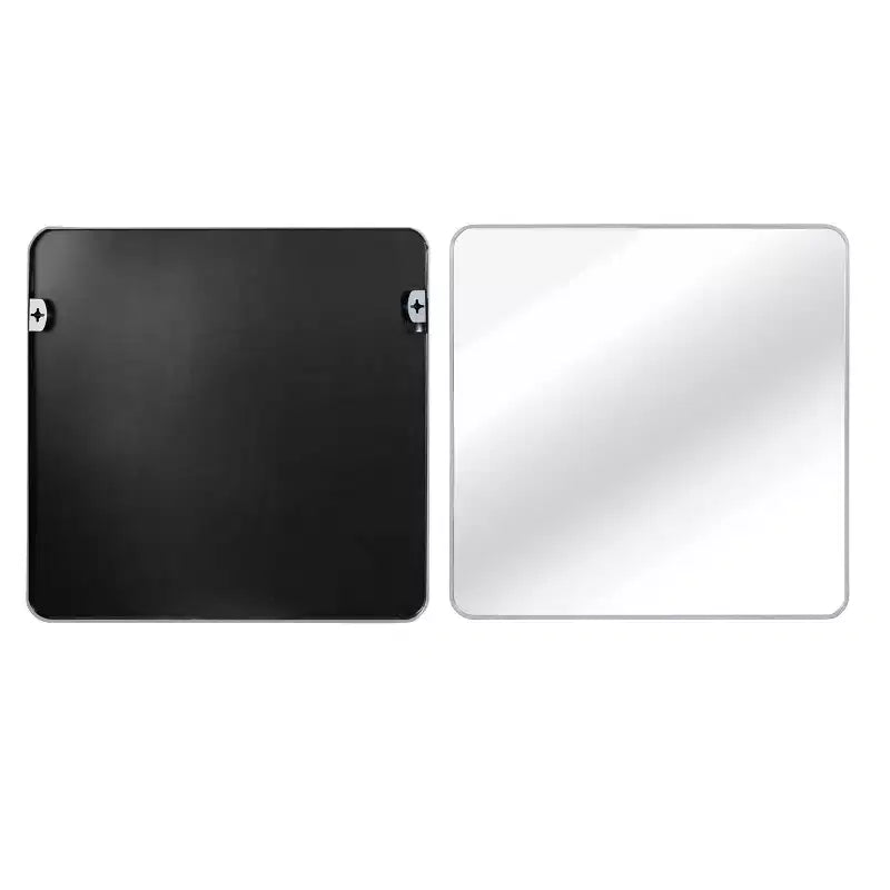 MAYEERTY Metal Framed Square Bathroom Mirror for Wall
