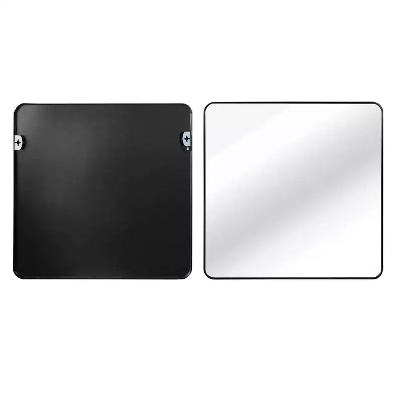 MAYEERTY Metal Framed Square Bathroom Mirror for Wall