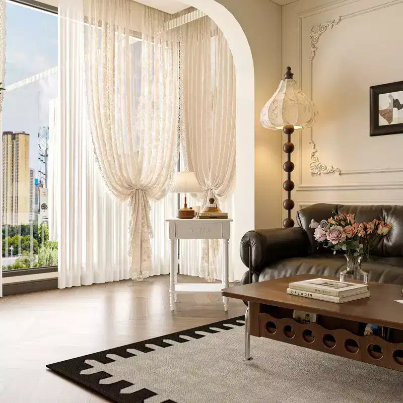 Famapy White/Black Vintage End Table with Drawer,Coffee Side Table,Bedside Table,Add Charm to Your Living Space