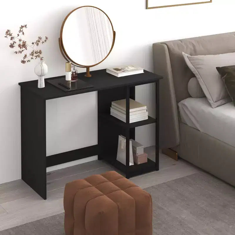 HOMLUX 40 Modern Computer Desk Study Writing Workstation w/Display Storage Shelves