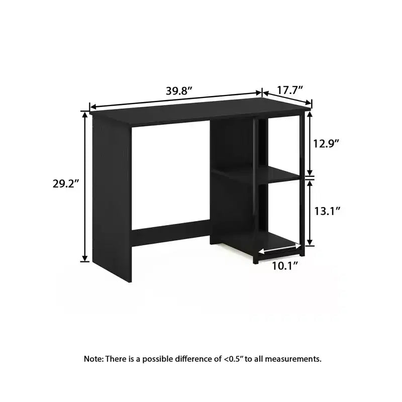 HOMLUX 40 Modern Computer Desk Study Writing Workstation w/Display Storage Shelves