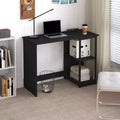 HOMLUX 40 Modern Computer Desk Study Writing Workstation w/Display Storage Shelves
