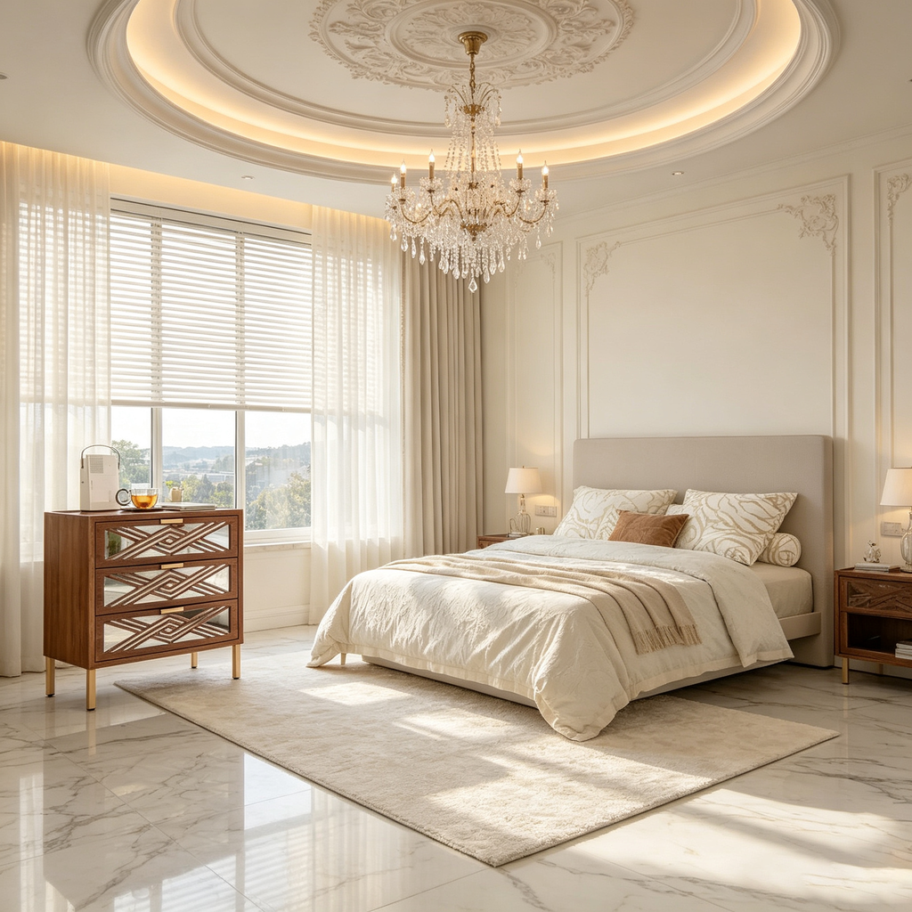 Commode d'appoint moderne à 3 tiroirs avec façade miroir