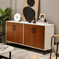 Costway Buffet Server Sideboard Kitchen Storage Cabinet Cupboard with Shelves & 4 Doors